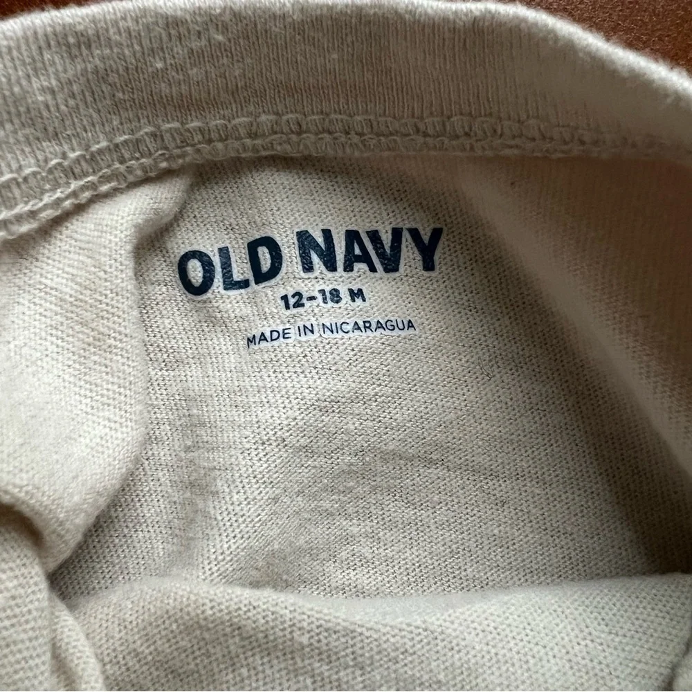 OLD NAVY Metallic Unicorn 100% Cotton Shirt, 12-18mo